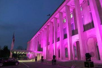 Palatul Victoria, iluminat în mov de Ziua Mondială a Epilepsiei